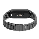 For Xiaomi Mi Band 6 / 5 / 4 / 3 Mijobs CS Metal Three Bead Stainless Steel Watch Band(Black)