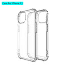 Shockproof Transparent TPU Protective Case For iPhone 13(Transparent)