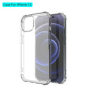 Shockproof Transparent TPU Protective Case For iPhone 13(Transparent)