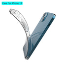 Shockproof Transparent TPU Protective Case For iPhone 13(Transparent)