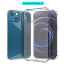 Shockproof Transparent TPU Protective Case For iPhone 13(Transparent)
