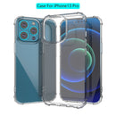 Shockproof Transparent TPU Protective Case For iPhone 13 Pro(Transparent)