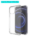 Shockproof Transparent TPU Protective Case For iPhone 13 Pro Max(Transparent)