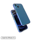 TPU Double-color Shockproof Protective Case For iPhone 13(Rose Red)