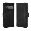 For Google Pixel 6 Skin Feel Calf Pattern Horizontal Flip Leather Case with Holder & Card Slots & Photo Frame(Black)
