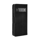 For Google Pixel 6 Skin Feel Calf Pattern Horizontal Flip Leather Case with Holder & Card Slots & Photo Frame(Black)