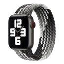 Single Loop Weaving Nylon Watch Band, Size: M 145mm For Apple Watch Series 7 41mm / 6 & SE & 5 & 4 40mm / 3 & 2 & 1 38mm(Black)