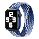 Single Loop Weaving Nylon Watch Band, Size: M 155mm For Apple Watch Series 7 45mm / 6 & SE & 5 & 4 44mm / 3 & 2 & 1 42mm(Blueberry)