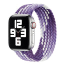 Single Loop Weaving Nylon Watch Band, Size: M 155mm For Apple Watch Series 7 45mm / 6 & SE & 5 & 4 44mm / 3 & 2 & 1 42mm(Grape Purple)