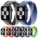 Single Loop Weaving Nylon Watch Band, Size: M 155mm For Apple Watch Series 7 45mm / 6 & SE & 5 & 4 44mm / 3 & 2 & 1 42mm(Blueberry)