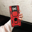 For Xiaomi Poco X3 Sliding Camera Cover Design TPU+PC Protective Case(Red)