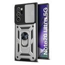 For Samsung Galaxy Note20 Ultra 5G Sliding Camera Cover Design TPU+PC Protective Case(Silver)