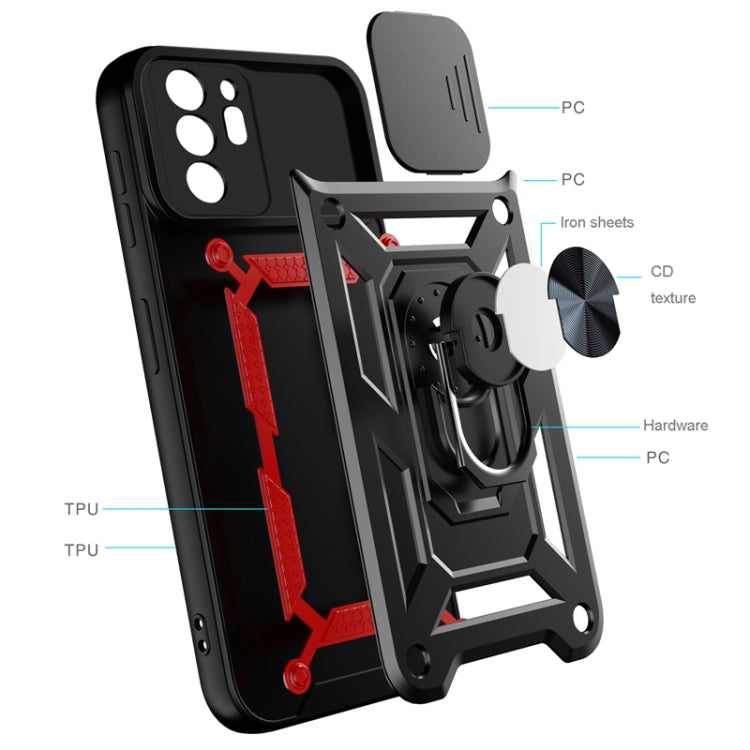 For Samsung Galaxy Note20 Ultra 5G Sliding Camera Cover Design TPU+PC Protective Case(Silver)