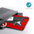 Silicone + PC Shockproof Protective Case with Holder For iPad mini (2019) / mini 4(Red + Black)