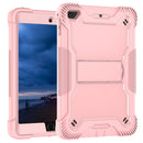 Silicone + PC Shockproof Protective Case with Holder For iPad mini (2019) / mini 4(Rose Gold)