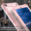 Silicone + PC Shockproof Protective Case with Holder For iPad mini (2019) / mini 4(Rose Gold)