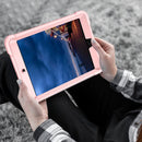 Silicone + PC Shockproof Protective Case with Holder For iPad mini (2019) / mini 4(Rose Gold)