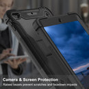 Silicone + PC Shockproof Protective Case with Holder For iPad mini (2019) / mini 4(Black)