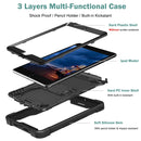 Silicone + PC Shockproof Protective Case with Holder For iPad mini (2019) / mini 4(Black)
