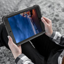 Silicone + PC Shockproof Protective Case with Holder For iPad mini (2019) / mini 4(Black)