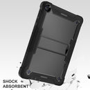 For Huawei MatePad T 10s Silicone + PC Shockproof Protective Case with Holder(Black)