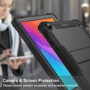 For Huawei MatePad T 10s Silicone + PC Shockproof Protective Case with Holder(Black)