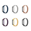 For Xiaomi Mi Band 6 / 5 / 4 / 3 Mijobs Milan Magnetic Plus Stainless Steel Watch Band(Silver)