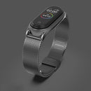 For Xiaomi Mi Band 6 / 5 / 4 / 3 Mijobs Milan Buckle Plus Stainless Steel Watch Band(Black)