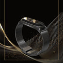 For Xiaomi Mi Band 6 / 5 / 4 / 3 Mijobs Milan Buckle Plus Stainless Steel Watch Band(Black)