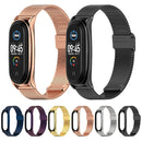 For Xiaomi Mi Band 6 / 5 / 4 / 3 Mijobs Milan Buckle Plus Stainless Steel Watch Band(Purple)