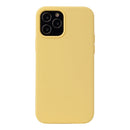 Solid Color Liquid Silicone Shockproof Protective Case For iPhone 13 mini(Yellow)