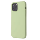 Solid Color Liquid Silicone Shockproof Protective Case For iPhone 13 mini(Matcha Green)