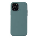 Solid Color Liquid Silicone Shockproof Protective Case For iPhone 13 mini(Pine Green)