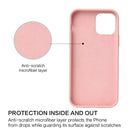 Solid Color Liquid Silicone Shockproof Protective Case For iPhone 13 mini(Matcha Green)