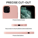 Solid Color Liquid Silicone Shockproof Protective Case For iPhone 13 mini(Sand Pink)