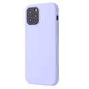 Solid Color Liquid Silicone Shockproof Protective Case For iPhone 13 Pro(Light Purple)
