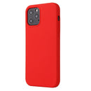 Solid Color Liquid Silicone Shockproof Protective Case For iPhone 13 Pro(Red)