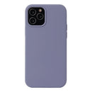 Solid Color Liquid Silicone Shockproof Protective Case For iPhone 13 Pro Max(Lavender Grey)