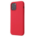 Solid Color Liquid Silicone Shockproof Protective Case For iPhone 13 Pro Max(Carmine)