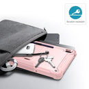 For Samsung Galaxy Tab S7 FE Silicone + PC Shockproof Protective Case with Holder(Rose Gold)