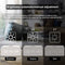 KD8801 5W Wooden Creative Wireless Charger LED Mirror Digital Display Sub-alarm Clock, Regular Style(Bamboo White Characters)