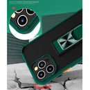 Dual-color Skin Feel TPU + PC Magnetic Shockproof Case with Invisible Holder For iPhone 11 Pro Max(Black)