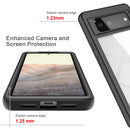 For Google Pixel 6 Starry Sky Solid Color Series Shockproof PC + TPU Case(Black)