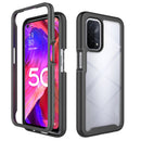 For OPPO A54 5G / A74 5G Starry Sky Solid Color Series Shockproof PC + TPU Case(Black)