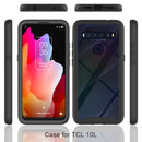For TCL 10L Starry Sky Solid Color Series Shockproof PC + TPU Case(Red)
