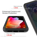 For TCL 10L Starry Sky Solid Color Series Shockproof PC + TPU Case(Purple)