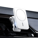 adj-987 15W Magsafe Magnetic Car Air Outlet Wireless Charger for iPhone 12 Series, with LED Indicator(White)