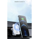 adj-987 15W Magsafe Magnetic Car Air Outlet Wireless Charger for iPhone 12 Series, with LED Indicator(White)