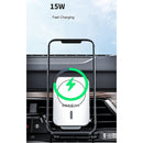 adj-987 15W Magsafe Magnetic Car Air Outlet Wireless Charger for iPhone 12 Series, with LED Indicator(White)