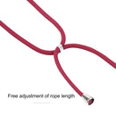 For Samsung Galaxy S21 FE Candy Colors TPU Protective Case with Lanyard(Red)